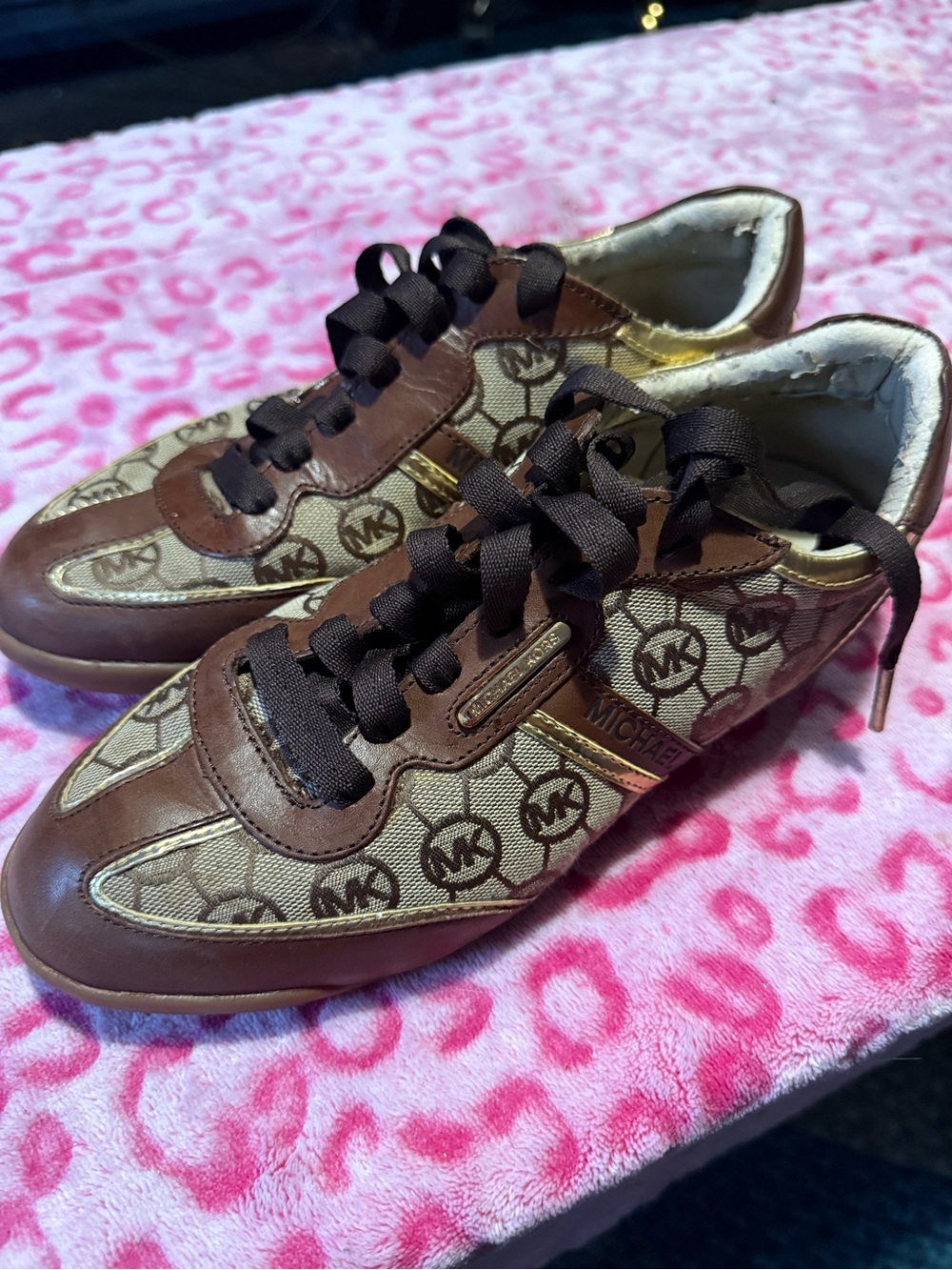 Michael Kors 2000s Monogram Canvas Sneakers